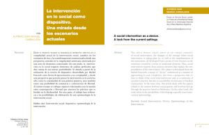 La intervenci n en lo social como dispositivo . Una mirada desde los escenarios actuales ( CARBALLEDA , A.J.A.)