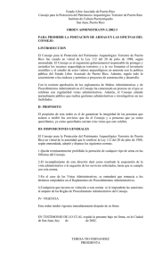 Orden Administrativa para prohibir portación de armas en las oficinas del Consejo (OA-2002-3)
