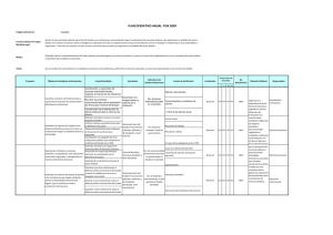Plan Operativo Anual 2009 (Archivo PDF, peso: 50 Kb)