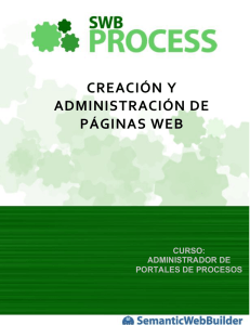 Creación y Administración de Pagínas Web de Procesos