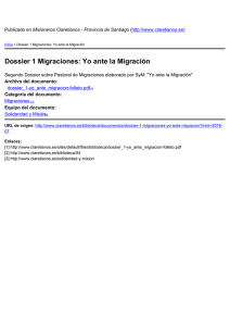 Dossier 1 Migraciones: Yo ante la Migración