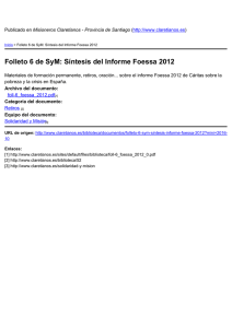 Folleto 6 de SyM: Síntesis del Informe Foessa 2012