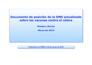 Presentación: resumen de los aspectos destacados del documento de posición de la OMS sobre las vacunas contra el cólera pdf, 2.47Mb
