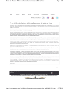 Press Release, Office of the Presidency, Costa Rica