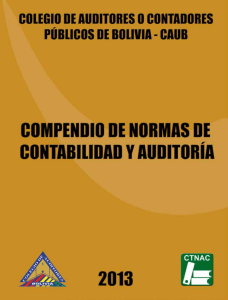 COMPENDIO DE NORMAS DE CONTABILIDAD Y AUDITORÍA