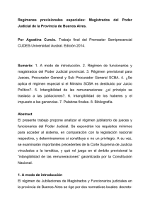 Regímenes previsionales especiales-Magistrados del Poder Judicial de la Provincia de Buenos Aires
