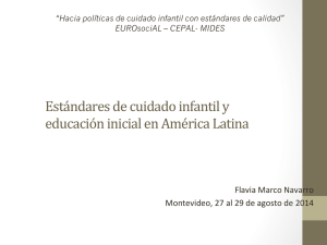 Estándares de cuidado infantil y educación inicial en América Latina [Flavia Marco Navarro] DESCARGA PDF