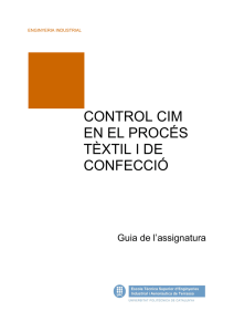 Control CIM en el procés Tèxtil i de Confecció