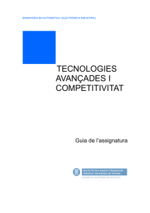 Tecnologies Avançades i Competivitat