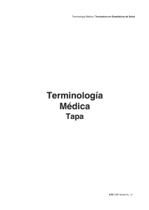 Terminología Médica Tapa Tecnicatura en Estadísticas de Salud