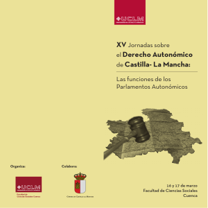 XV Derecho Autonómico Castilla- La Mancha: Jornadas