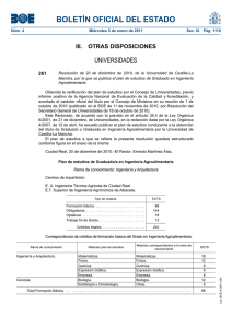 BOE Plan de estudios