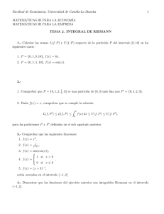 Tema 2: Integral de Riemann