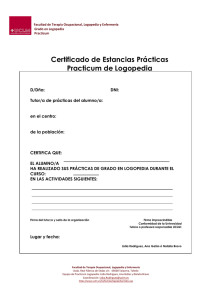 Certificado Prácticas Externas en Centros Colaboradores