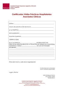 Certificados Visitas Prácticas Hospitalarias: Asociados Clínicos