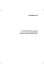 La Ciudad Produce y Exporta Guía de Costos Industriales NOVIEMBRE 2002