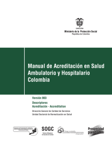 Manual de Acreditacion en Salud Ambulatorio y Hospitalario