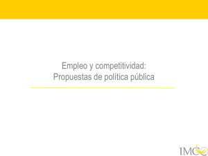 Empleo y competitividad: Propuestas de política pública 2007