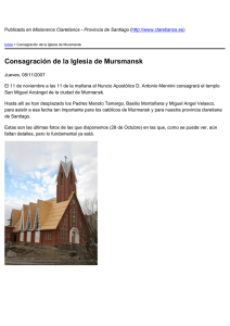 Consagración de la Iglesia de Mursmansk