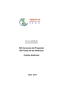 Bases XIX Concurso del Fondo de las Américas (.pdf)