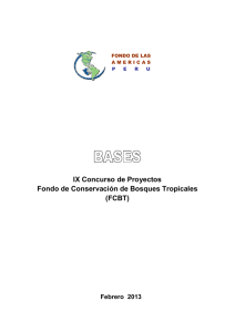 Bases IX Concurso del Fondo de Conservación de Bosques Tropicales FCBT (.pdf)
