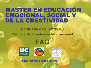 FAQ, máster en educación emocional, social y de la creatividad