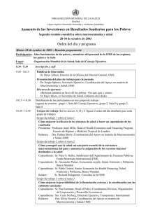 Spanish version - Orden del día y programa pdf, 134kb