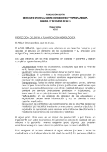 Roque Gistau AEAS  PROTECCION DEL D.P.H. Y PLANIFICACION HIDROLÓGICA
