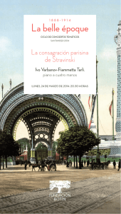 La belle époque La consagración parisina de Stravinski Ivo Varbanov-Fiammetta Tarli,