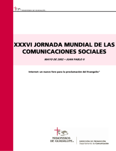 XXXVI XXXVI JORNADA MUNDIAL JORNADA MUNDIAL DE DE LAS