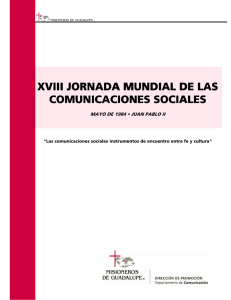 XVI XVIIIIIIIII JORNADA MUNDIAL JORNADA MUNDIAL DE DE LAS