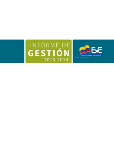 GESTIÓN INFORME DE 2013-2014