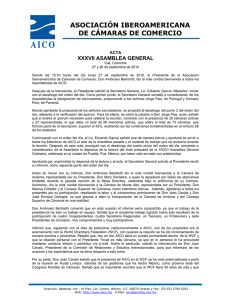 AICO, DECLARACION ASAMBLEA CALI 2010
