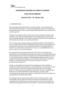 Derecho Civil I - Dr. Alvarez Juliá