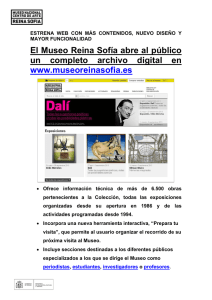 Nota nueva web del Museo Reina Sofía