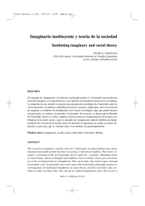 Imaginario instituyente y teoría de la sociedad / Instituting imaginary and social theory, por Javier L. Cristiano