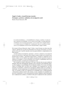 ÁNGEL J. GORDO Y ARACELI SERRANO (coords.), Estrategias y prácticas cualitativas de investigación social, por Elena Rodríguez San Julián