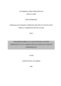 T623-MDE-Peñafiel-Inseguridad jurídica en la ejecución de la sanción administrativa en la terminación....pdf