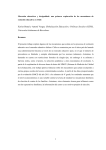 Mercados  educativos  y  desigualdad:  una ... exclusión educativa en Chile
