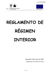 Reglamento de R gimen Interior (RRI)