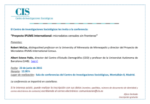 “Proyecto IPUMS International: