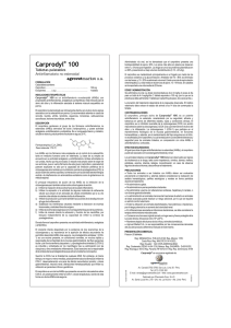 Carprodyl  100 agrovet Tabletas palatables Antiinflamatorio no esteroidal