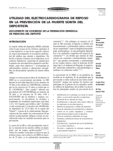 4.- FEMEDE ECG para prevenir la muerte sÃºbita del deportista 2007