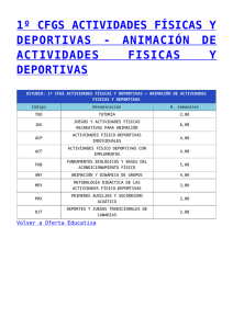 1º CFGS ACTIVIDADES FÍSICAS Y ACTIVIDADES FISICAS