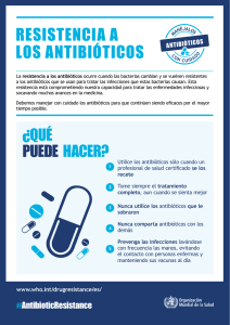 Resistencia a los antibióticos: ¿Qué puede hacer? pdf, 119kb