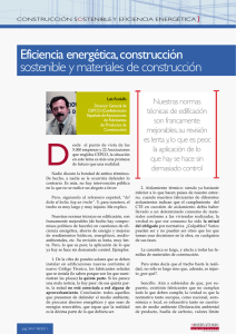 Eficiencia energ tica, construcci n sostenible y materiales de construcci n