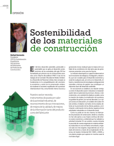 Sostenibilidad de los materiales de construcci n