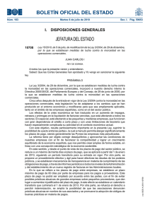 Ley 15-2010 Modificacion ley morosidad