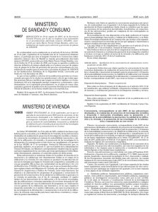 Convocatoria Subvenciones investigacion M� Vivienda