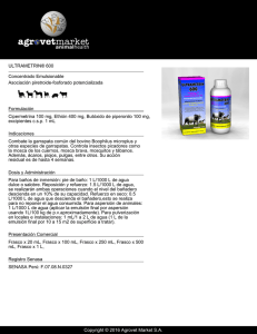 ULTRAMETRIN® 600 Concentrado Emulsionable Asociación piretroide-fosforado potencializada Formulación